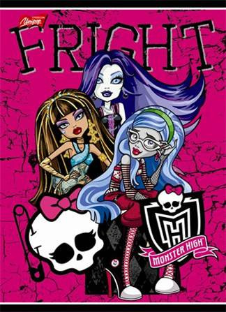 Monster High 2. osztályos vonalas füze, Fright, A5/16-32 - Unipap