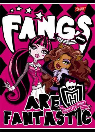 Monster High kockás füzet (1 db, vegyes minta), A5 - Unipap