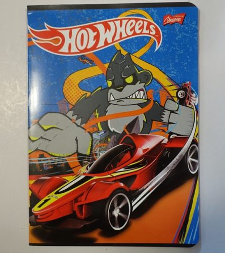 Autós/Hot wheels 2. osztályos vonalas füzet, piros, A5/16-32 - Unipap