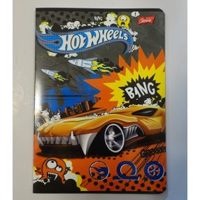   Autós/Hot wheels 2. osztályos vonalas füzet, Sárga, A5/16-32 - Unipap
