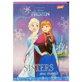   Hercegnős Frozen/Jégvarázs 2. osztályos vonalas füzet, SISTERS, A5/16-32 - Unipap