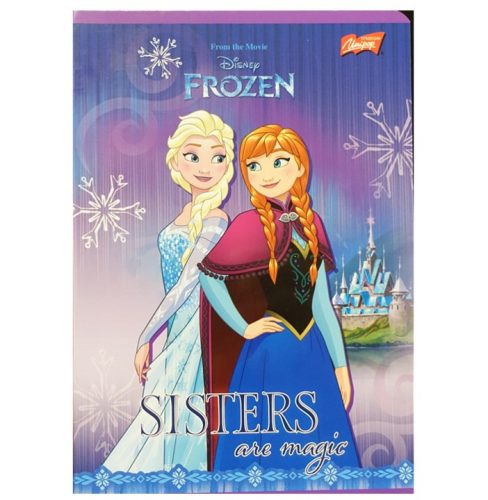 Hercegnős Frozen/Jégvarázs 2. osztályos vonalas füzet, SISTERS, A5/16-32 - Unipap