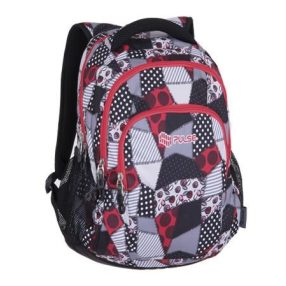 PULSE Teens Red/piros-szürke hátizsák (121291)