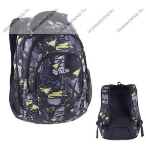   PULSE Teens Green Fury hátizsák, Szürke-citromsárga (121632)