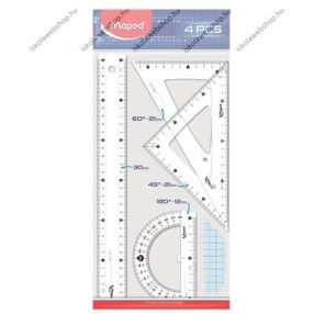 Vonalzókészlet, MAPED, 4 részes nagy