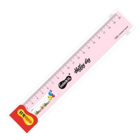 20 cm COLOKIT vonalzó, műanyag, rózsaszín