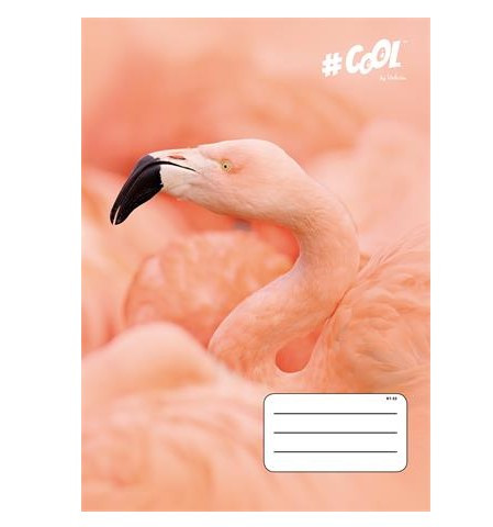 Állatos - VICTORIA Wildlife kockás füzet, Flamingó, A4/87-32