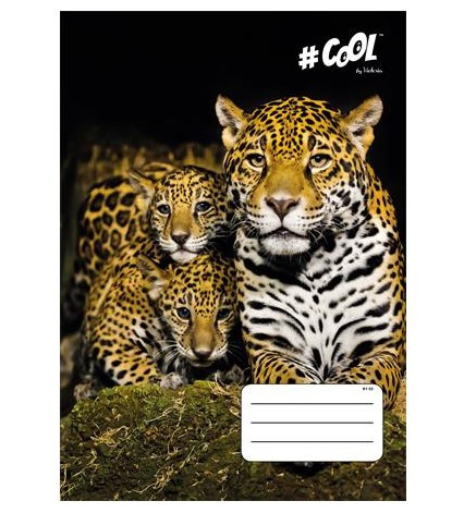 Állatos - VICTORIA Wildlife kockás füzet, Leopárd, A4/87-32