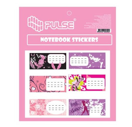 PULSE Girls füzetcímke, 30 db-os (6x5 ív)