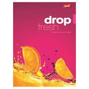 Fruit A4 kockás füzet, Narancs/Pink (1 db)