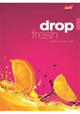 Fruit A4 kockás füzet, Narancs/Pink (1 db)