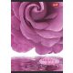 Virág - Flowers A4 kockás füzet, Pink rózsa