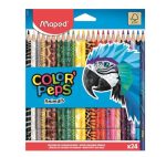   MAPED  "Color'Peps Animal" háromszögletű színesceruza készlet, 24 szín 