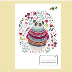 Állatos VICTORIA Bears Fehér kockás füzet (A5/27-32)