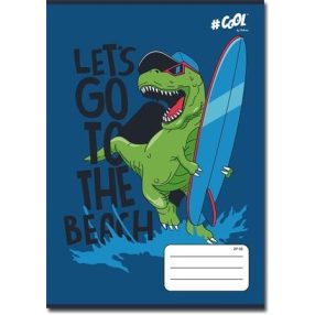 Állatos Dino Kék kockás füzet (A5/27-32)