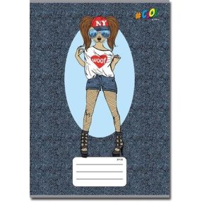 Állatos Fashion Farmer kutyus kockás füzet, 27-32