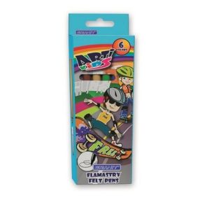    GRANIT "Arti Kids" Filctoll/Rostirón készlet, 6 szín