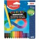 MAPED Color'Peps INFINITY színesceruza készlet, háromszögletű, 12 szín 