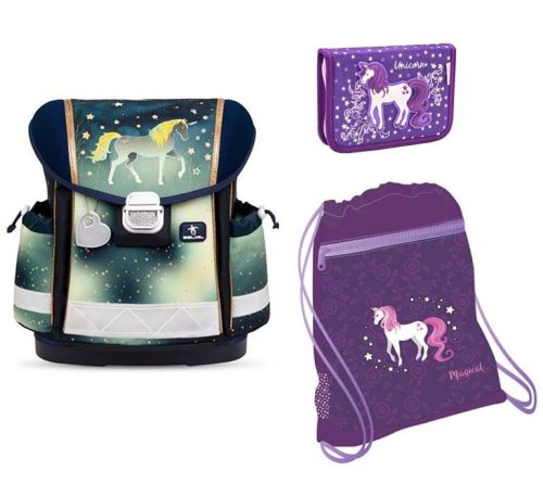 BELMIL Classy Iskolatáska szett, Sparkling Unicorn/Unikornis