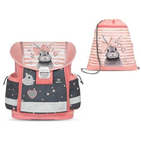   BELMIL Classy Iskolatáska szett, Little Bunnies/Nyuszis iskolatáska