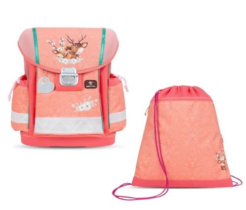 BELMIL Classy Iskolatáska + tornazsák szett, Cute Doe/Cuki őzike