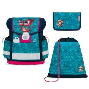 BELMIL Classy Iskolatáska szett, Cute Owl/Cuki bagoly