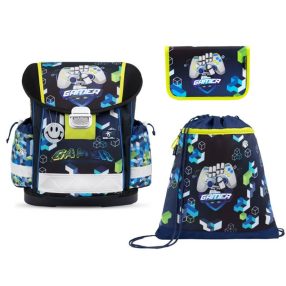 BELMIL Classy Iskolatáska szett, Pixel Cube Game