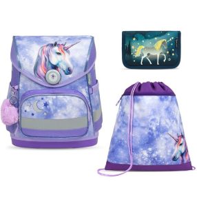 BELMIL Compact Iskolatáska szett, Unikornis/Mistyc Luna
