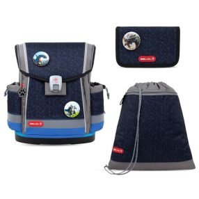   BELMIL Classy Plus mágneszáras iskolatáska szett, World of Dragons/Sárkány