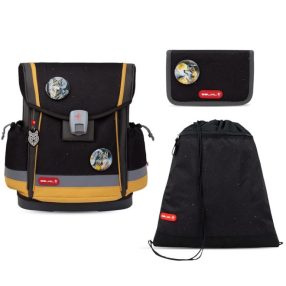   BELMIL Classy Plus mágneszáras iskolatáska szett, Wolves Sand/Farkas