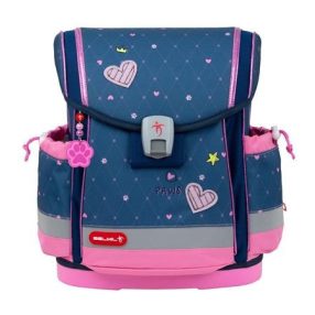   BELMIL Classy Plus mágneszáras iskolatáska, Hearts-Dogs/Szív-Kutya