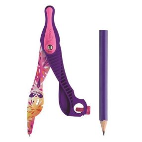 MAPED körző, ceruzával és adapterrel, Pink