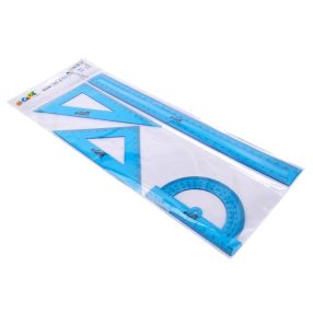 Vonalzókészlet, műanyag, 4 darabos - COOL BY VIKTORIA