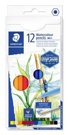 Akvarell színesceruza készlet, STAEDTLER, 12 különböző szín (szitakötő)