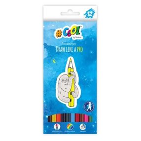   COOL BY VICTORIA Színes ceruza készlet, háromszögletű (12 szín)