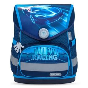 BELMIL Compact Iskolatáska, Racing Blue Neon/Autós