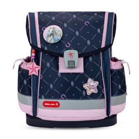   BELMIL Classy Plus mágneszáras iskolatáska, Midnight Gallop/Lovas