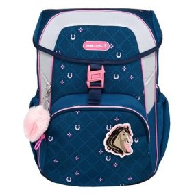   BELMIL MAXI iskolatáska, csatos, "Maxi Meet your Horses", lópatkó