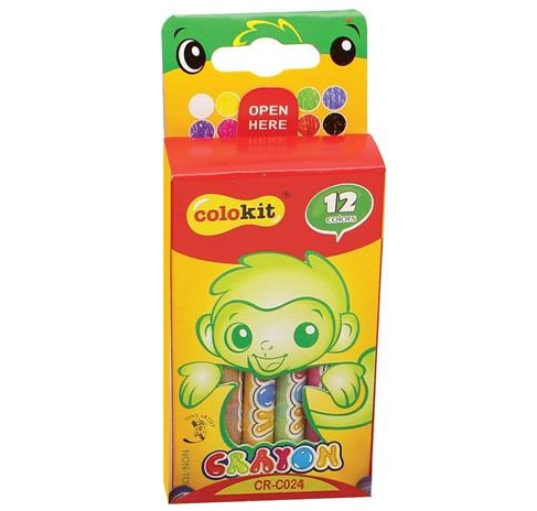 Zsírkréta, COLOKIT "Crayon", 12 különböző szín