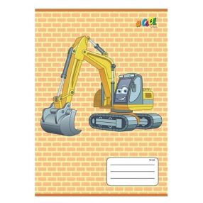   Állatos COOL BY VICTORIA Markolós 1. osztályos vonalas füzet (A5/14-32)