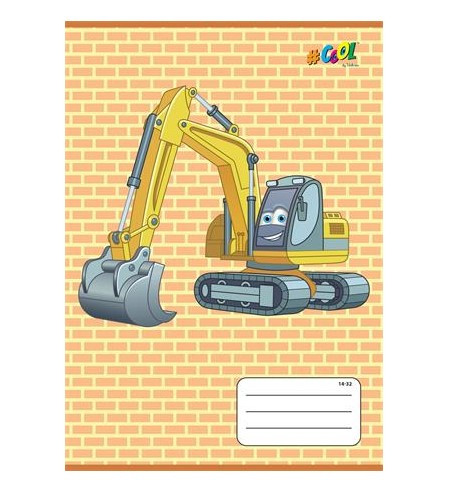 Állatos COOL BY VICTORIA Markolós 1. osztályos vonalas füzet (A5/14-32)