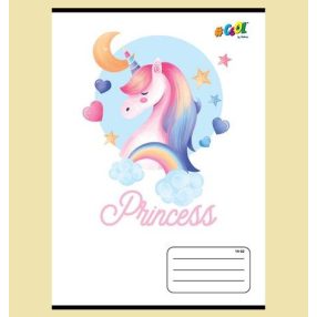   Hercegnős COOL BY VICTORIA Unikornis 1. osztályos vonalas füzet (A5/14-32)