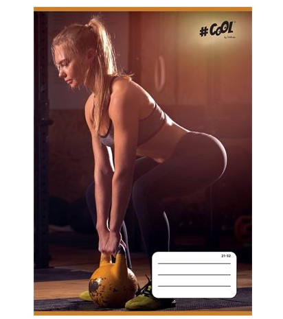 Sport COOL BY VICTORIA Fitness vonalas füzet (A5/21-32)