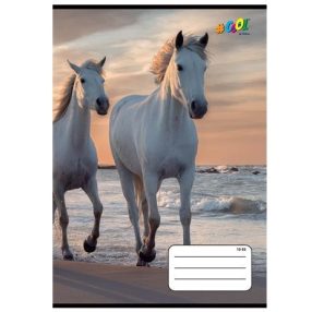   Állatos COOL BY VICTORIA Lovak 3. osztályos vonalas füzet (A5/14-32)