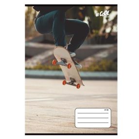 Sport COOL BY VICTORIA Skateboard vonalas füzet (A5/21-32)