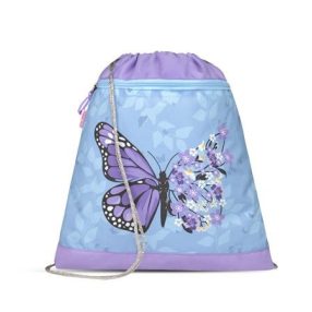   Belmil hálós és zsebes tornazsák, Pillangós/Purple Blue Butterfly