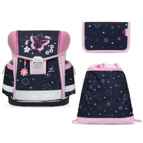   Belmil Classy iskolatáska szett, Midnight Butterfly/Éjféli pillangó