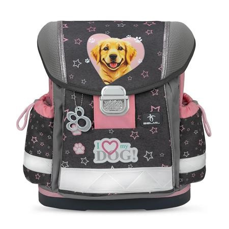 Belmil Classy iskolatáska, Starry Paws/Kutya, golden retriever