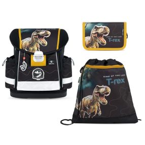   Belmil Classy iskolatáska szett, Roar Storm/T-Rex dinoszaurusz