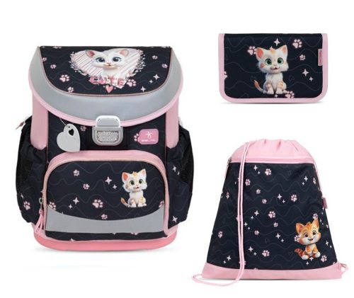 Belmil Mini-Fit iskolatáska szett, Cute Kitten/cica